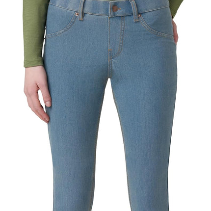 HUE Women's Essential Denim 打底裤에센셜 데님 레깅스基本款牛仔內搭褲 Vaqueros Esenciales.ليجينجيز إسينشال دينمטייץ ג'ינס חיוניessential Jeans Leggings, Stone Acid Wash, XS