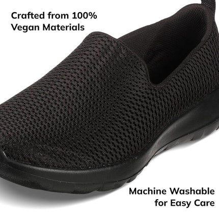 Skechers Women's Go Walk Joy Trainers, Black Textile/Trim, 10 UK