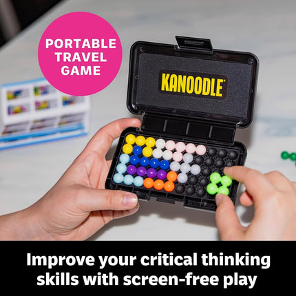 Learning Resources Kanoodle 3D Brain Teaser Puzzle, Travel Game for Adults and Kids Ages 7 8 9 10+, Gift for Boys and Girls, Featuring over 200 Challenges