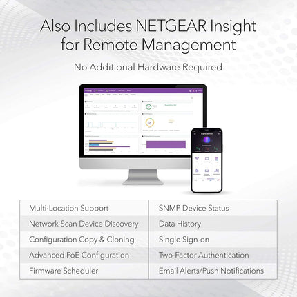 NETGEAR 8-Port Ultra60 PoE Multi-Gigabit Ethernet Smart Switch (MS108TUP) - Managed, with 4 x PoE++ and 4 x PoE+ @ 230W, Optional Insight Cloud Management, Desktop or Rack Mount