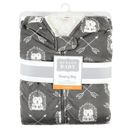 Gigoteuse Hudson Baby unisexe en vison avec intérieur Sherpa, motif hérisson, 0-6 mois