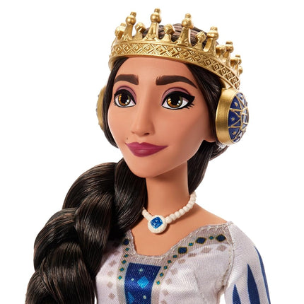 Disney Wish 2-Doll Set, King Magnifico & Queen Amaya Posable Fashion Dolls with Removable Outfits & Accessories, HRC18