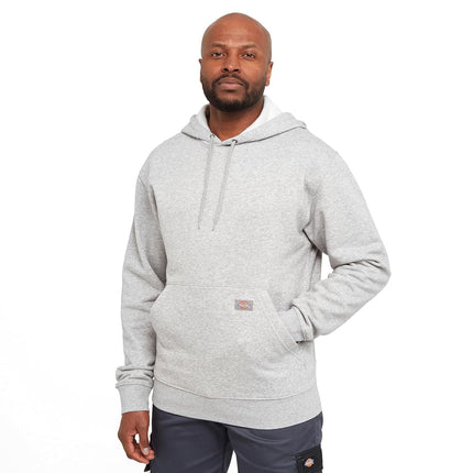 Dickies, Men's, MIDWEIGHT PULLOVER FLEECE HOODIE REGULAR, HEATHER GREY, XL