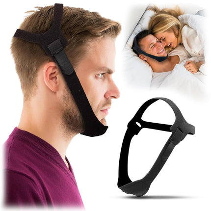 Mentonnière anti-ronflement pour hommes et femmes utilisateurs de PPC – Solution anti-ronflement efficace contre les ronflements excessifs