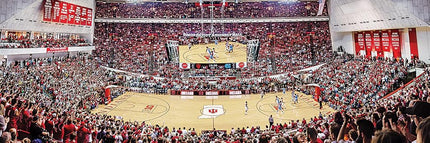 MasterPieces Rompecabezas panorámico de 1000 piezas del estadio de baloncesto de los Indiana Hoosiers de la NCAA