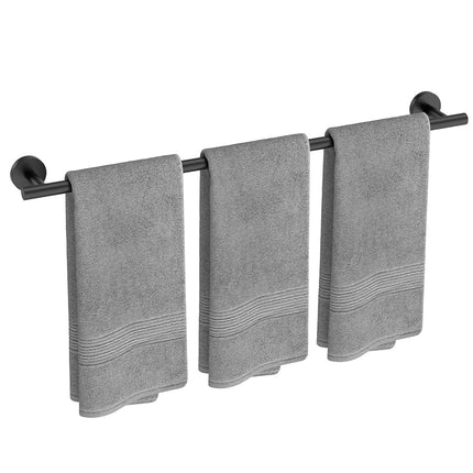 USHOWER Matte Black Bath Towel Bar, 30-Inch Towel 