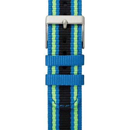 Timex Kids Time Machines Digital 35mm Blue/Black/Green Double-Layered Nylon buckle Watch TW7C26000