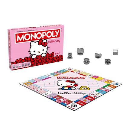 Winning Moves Monopoly Hello Kitty Board Game for 2 Players, Ages 6+