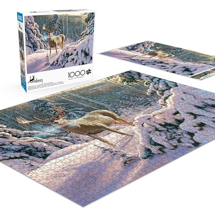 Buffalo Games - Hayden Lambson - Walking in a Winter Wonderland - 1000 Piece Jigsaw Puzzle for Adults Challenging Puzzle Perfect for Game Nights - Finished Puzzle Size is 26.75 x 19.75