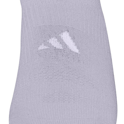 adidas womens Superlite 3.0 Super No Show Athletic Socks (6-pair) Ultra Low-profile With Targeted Cushion, White/Black/Grey, Medium