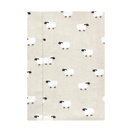 Hudson Baby Unisex Baby Flannel Burp Cloth 7pk, Taupe Sheep, One Size