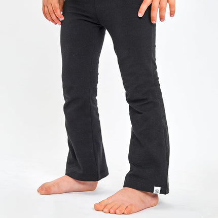 HonestBaby Multipack Leggings Skinny, Évasés et Cargo en Coton Bio pour Bébés Filles, Tout-Petits, Petites Filles, Noir Ombre, 18 Mois