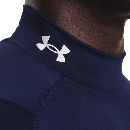 Under Armour Men's HeatGear Mock Langarm-t-Shirt, Midnight Navy (410), L Long
