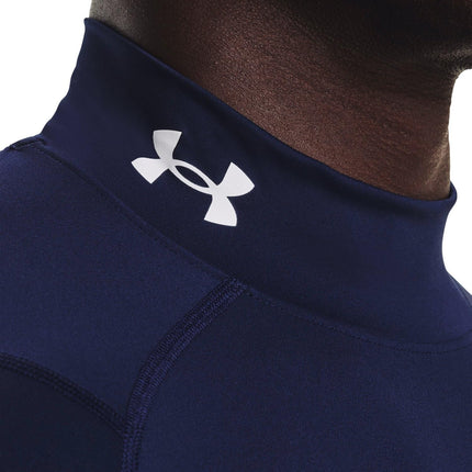 Under Armour Men's HeatGear Mock Langarm-t-Shirt, Midnight Navy (410), L Long