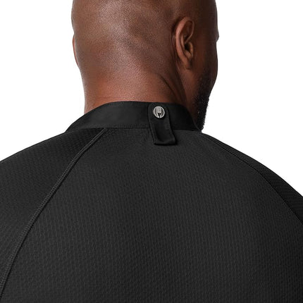 Chef Works Men's Varkala Chef Coat, Black, M