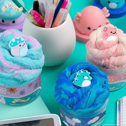 Original Squishmallows Hans The Hedgehog Premium Scented Slime Chocolate Scented, 8 oz. Scented Slime, 2 Fun Slime Add Ins, Pre-Made Slime for Kids, Great 6 Year Old Toys, Super Soft Sludge Toy