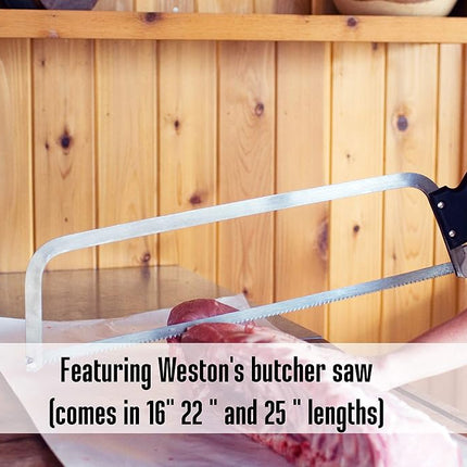 Weston Butcher Saw with 25 Inch Stainless Steel Blade (47-2501)