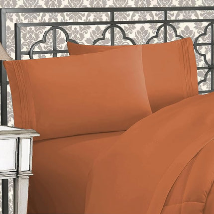 Elegant Comfort 1500 Thread Count Wrinkle & Fade Resistant Egyptian Quality Microfiber Ultra Soft Luxurious 2-Piece Pillowcases, King Size, Coral