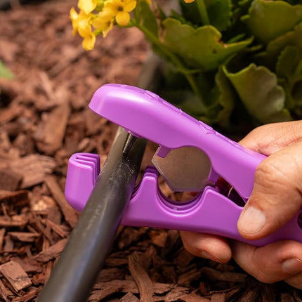 Rain Bird HPTCX Drip Irrigation 2-in-1 Combination Tubing Cutter/Hole Punch Tool, Purple