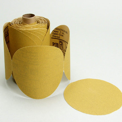 3M 01212 Stikit Gold 6" P100A Grit Disc Roll