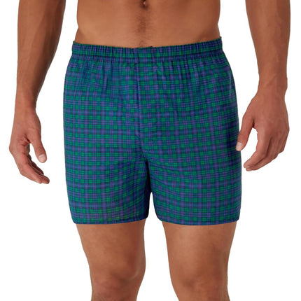 Hanes Men's 5-Pack Tartan Boxer with Inside Exposed Waistband - Multi - L