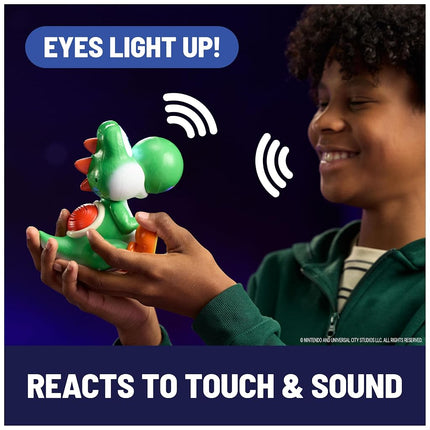 Hatchin’ Yoshi from The Super Mario Galaxy Movie, Interactive Yoshi Egg Action Figure with Sounds, Ages 4 and Up, Batteries Included