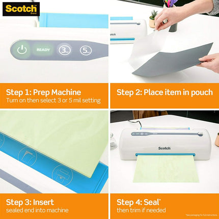 Scotch Brand Scotch TL906 Thermal Laminator, Never Jam Technology Automatically Prevents Misfed Items, 2 Roller System, 9 inch (Pack of 2)