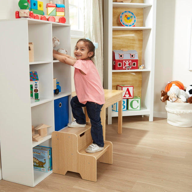 Melissa & Doug 30223 Taburete de un escalón, natural, rubio, sin talla