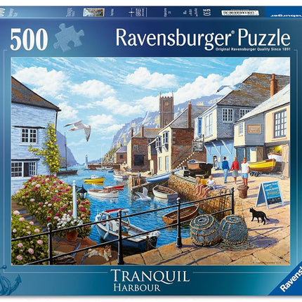 Ravensburger Tranquil Harbour 500 Piece Jigsaw Puzzle for Adults and Kids Age 10 Years Up
