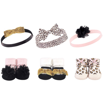 Hudson Baby Baby Girls' Headband and Socks Gift Se