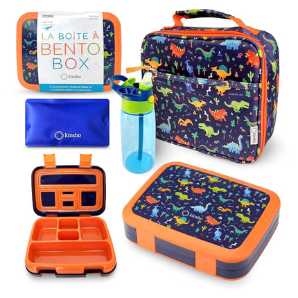 kinsho Bento Lunch Box with Insulated Bag, Water B