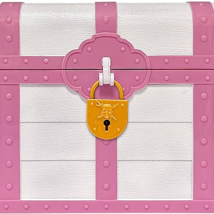 Teacher Created Resources Pink and White Treasure Chest with Lock and Key (TCR6055)