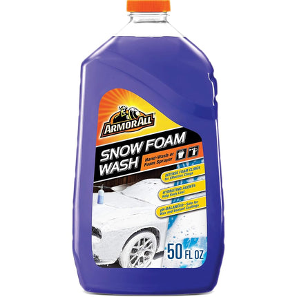 Armor All Car Wash Snow Foam Formula, Cleaning Concentrate for Cars, Truck, Motorcycle, Bottles, 50 Fl Oz, Pack of 4, 19141-4PK, Purple