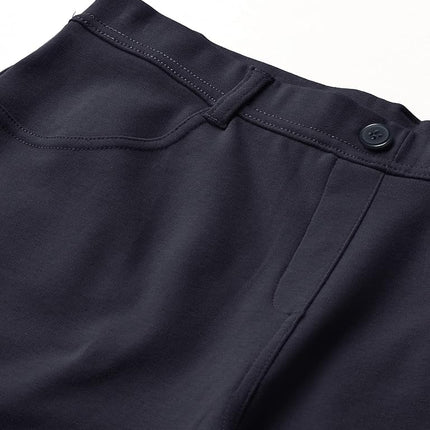 Nautica Girls Size' School Uniform Stretch Bermuda Short, Navy Knit, 14 Plus
