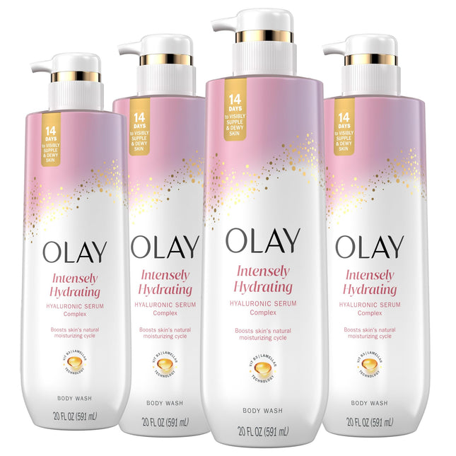 Olay Body Wash for Women, Intensely Hydrating, Hya