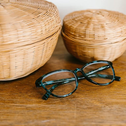 Peepers by PeeperSpecs Women's Blue Light Filtering Glasses - Bengal, Green Tortoise