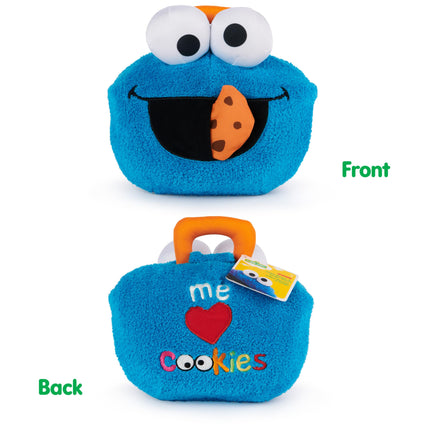 GUND Coffret de jeu officiel Sesame Street Cookie Monster & Gonger, peluches sensorielles de qualité supérieure pour les 1 an et plus, bleu, 20 cm