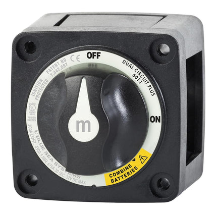 Blue Sea Systems 6011200 m-Series Battery Switch Dual CircuitPlus, Black