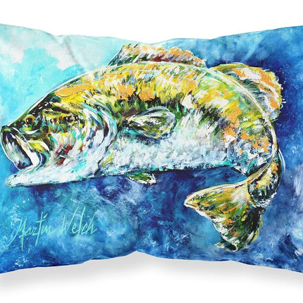 Caroline's Treasures MW1210PILLOWCASE Bobby Bass Funda de almohada estándar de tela, Estándar, Multicolor