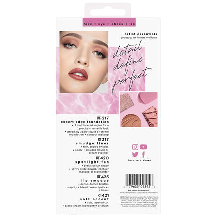 Real Techniques Artist Essentials Complete Face Makeup Brush Set for Makeup Artist Inspired Looks