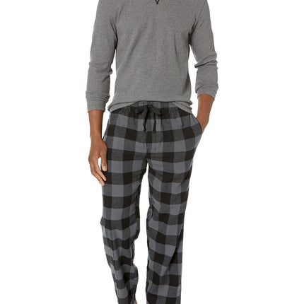 Wrangler Men's Waffle Knit Top and Flannel Pant Pa
