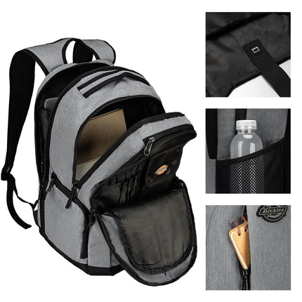 Mochila para portátil Dickies, bolsa para ordenador universitario resistente al agua para la escuela, compatible con portátiles de 15,6 pulgadas (carbón)