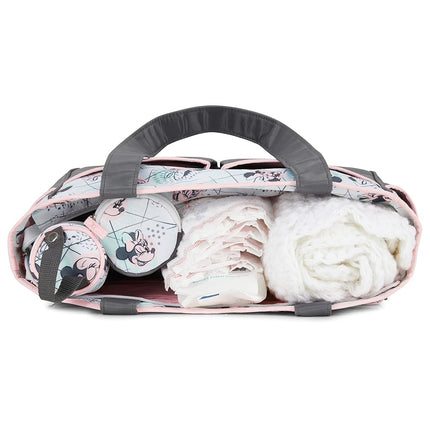 Cudlie Unisex Baby Diaper Bag 2, Minnie-Watercolour, Mouse