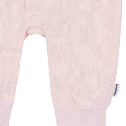 Gerber Baby Girls Baby Boys' and Baby Girls' Hooded Romper, Pink, Newborn
