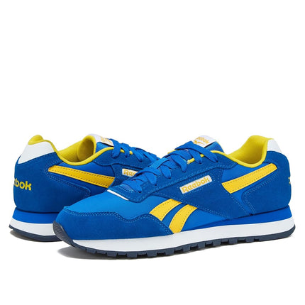 Reebok Unisex's Glide Sneaker, Optimum Blue/Golden Haze/White, 3.5 UK