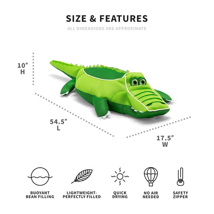 Big Joe Pool Petz Large Manta Ray Animal Pool Toy Float, Manta Ray Shape Mesh, Quick Draining Fabric, 3.5 feet