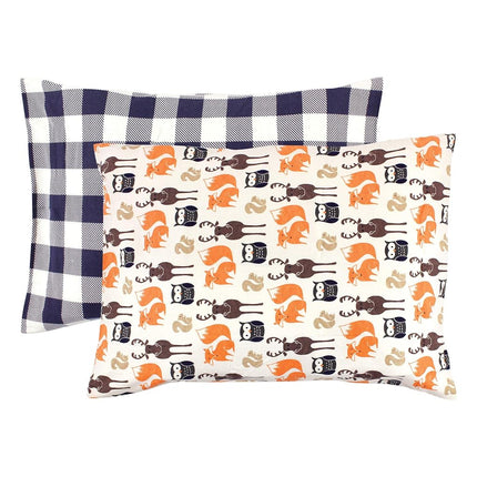 Hudson Baby Unisex Baby and Toddler Cotton Toddler Pillow Case, Forest, One Size