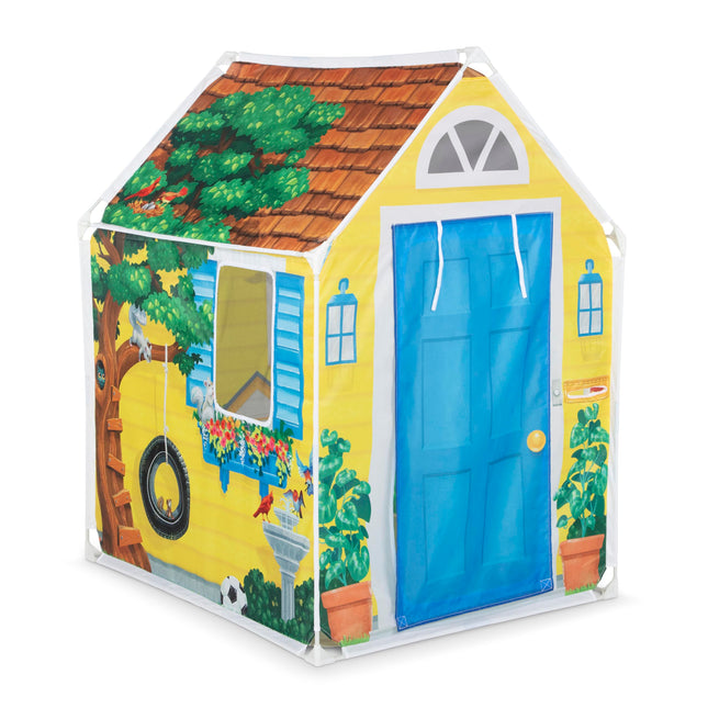 Melissa & Doug Cozy Cottage Fabric Play Tent and S