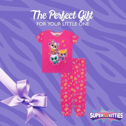 Disney Unisex Pyjama Set (Pack of 2), Go Super Kitties, 4