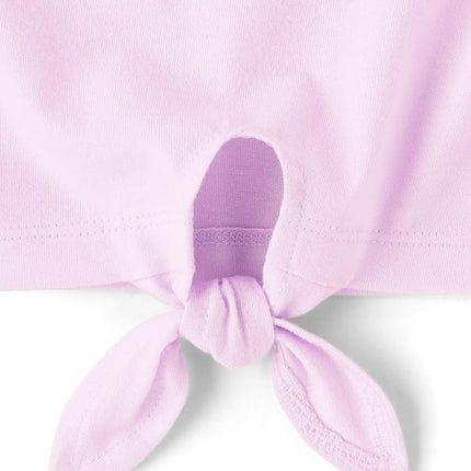 The Children's Place Girls' Sleeveless Tie Front Tank Top, Lilac Haze 3-Pack, XX-Large